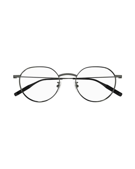 Montblanc Black Mb0317Oa 003 Optical Frames Titanium Transparent Round for men