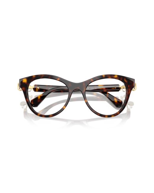 Swarovski Black Sk2036 1002 Optical Frames Acetate Round Normal