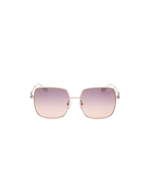 Guess Black Gu7906-H 28Z Sunglasses Metal Squared Normal