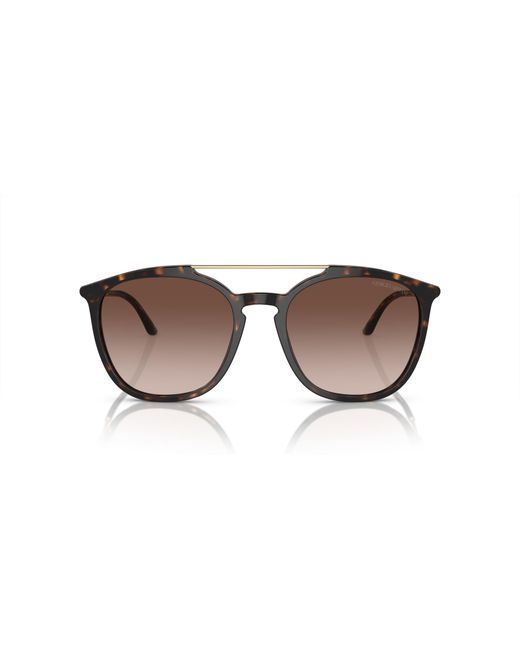 Giorgio Armani Black Ar8198 502613 Sunglasses Acetate Squared Normal Shaded for men