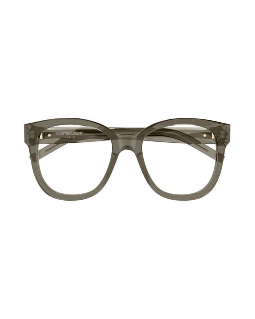 Saint Laurent Black Sl M97 010 Optical Frames Acetate Transparent Squared
