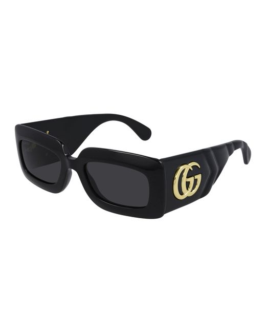 Gucci Black Gg0811S 001 Sunglasses Injected Squared