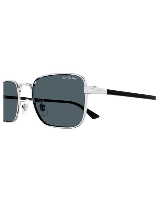 Montblanc Black Mb0339S 003 Sunglasses Metal Squared for men