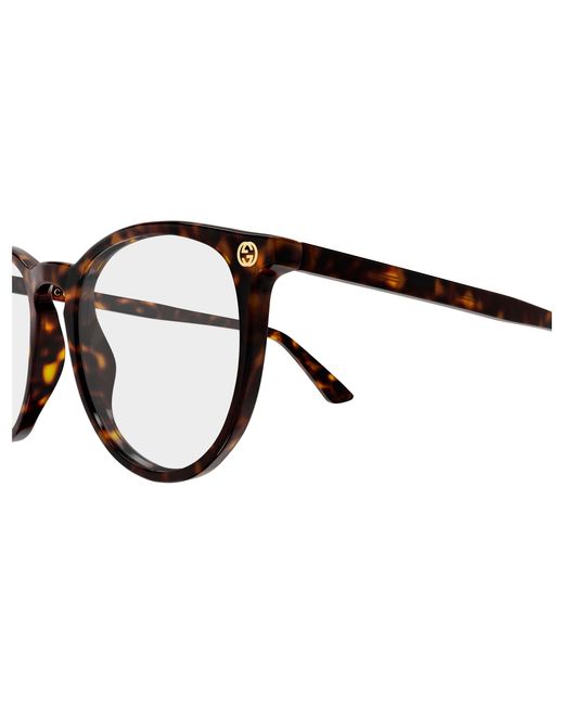 Gucci Black Gg0027O 016 Optical Frames Acetate Transparent Round