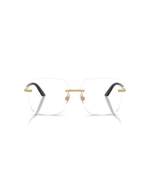 Dolce & Gabbana Black Dg1360 02 Optical Frames Metal Squared Normal