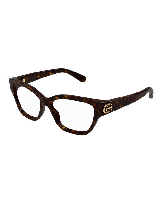 Gucci Black Gg1597O 002 Optical Frames Injected Transparent Cat Eye