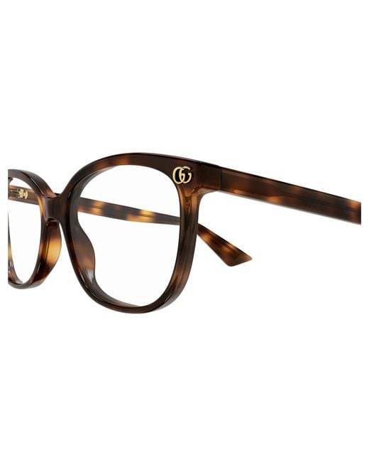 Gucci Black Gg1816O 006 Optical Frames Acetate Transparent Squared