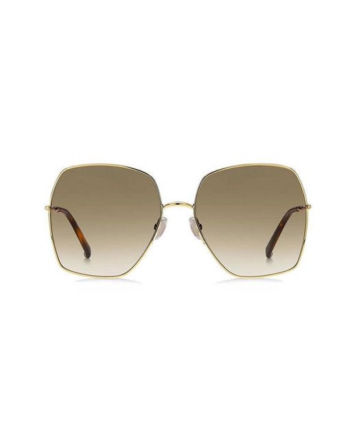 Max Mara Black Mm Gleam Ii J5G/Ha Outlet Sunglasses Metal Squared Normal Shaded