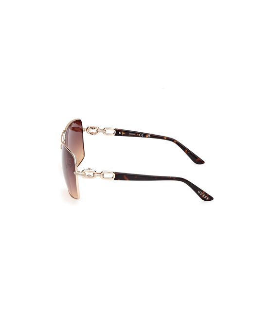 Guess Black Gu00159 33F Sunglasses Metal Squared Normal
