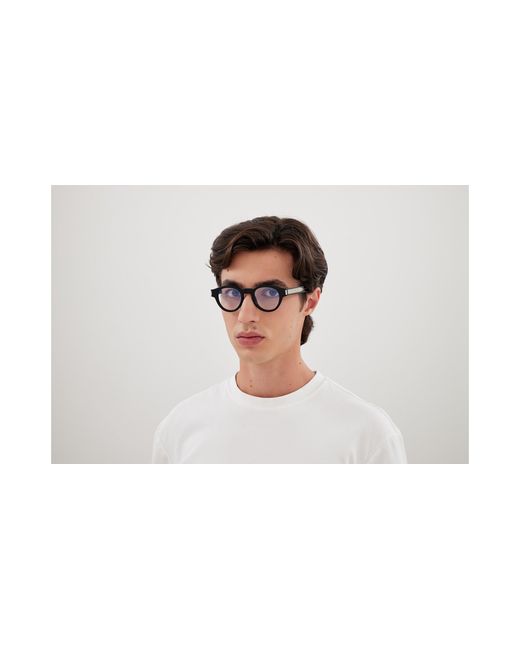 Saint Laurent Black Sl 792 001 Optical Frames Acetate Transparent Round