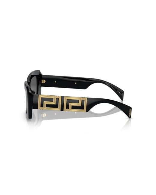 Versace Black Ve4444U Gb1/87 Sunglasses Acetate Squared Normal