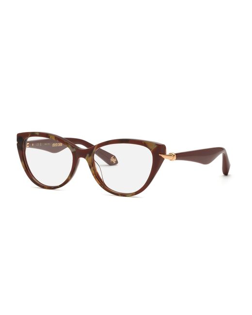 Roberto Cavalli Black Vrc162M 09Z6 Optical Frames Acetate Butterfly