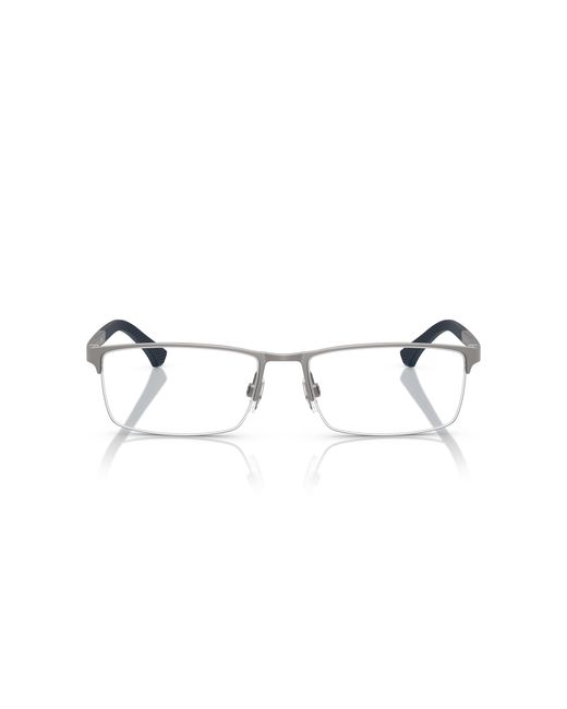 Emporio Armani Black Ea1041 3009 Optical Frames Metal Transparent Squared Normal for men