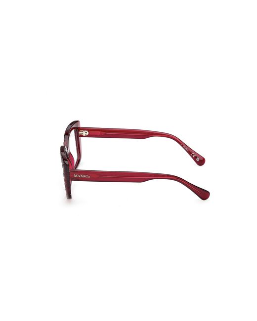 MAX&Co. Black Mo5206 069 Optical Frames Injected Squared Normal
