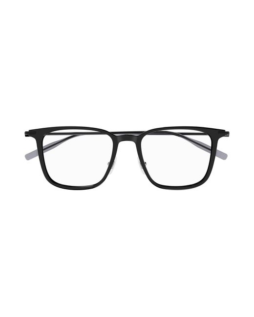 Montblanc Black Mb0354O 001 Optical Frames Injected Transparent Squared for men