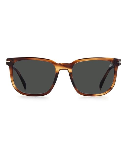 David Beckham Black Db 1076/S Kvi/Ir Sunglasses Acetate Squared for men