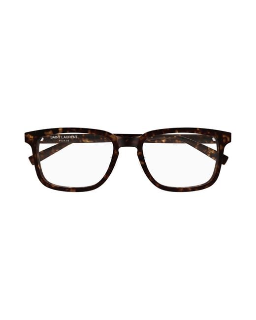 Saint Laurent Black Sl 916/F 002 Optical Frames Acetate Transparent Squared