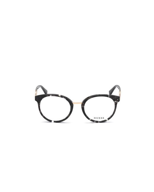 Guess Black Gu2834 050 Optical Frames Acetate Round Normal