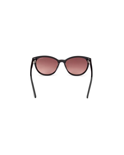 Guess Black Gu00128 01F Sunglasses Injected Cat Eye Normal