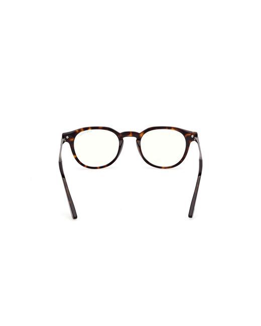 Tom Ford Black Ft6125-B 052 Optical Frames Acetate Round Normal for men