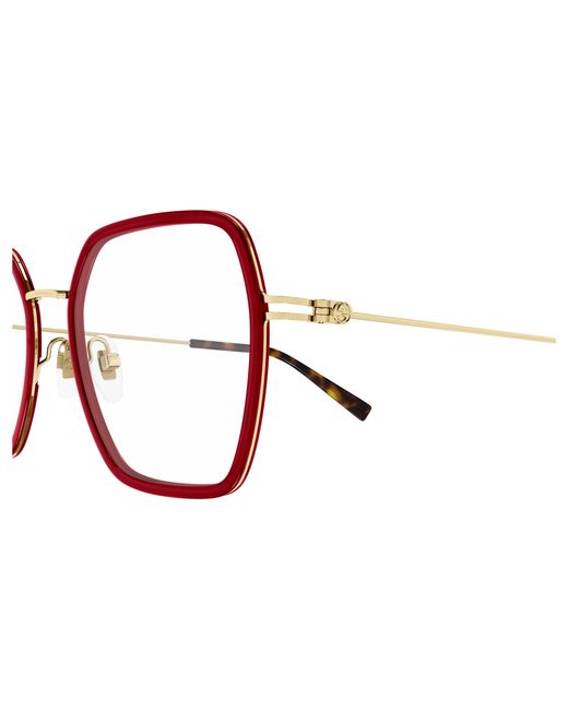 Gucci Black Gg1850O 004 Optical Frames Injected Transparent Squared