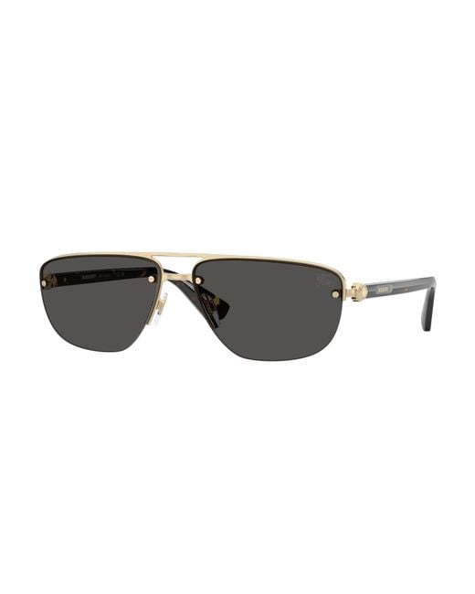 Burberry Black Be3164 110987 Sunglasses Metal Geometric Normal for men