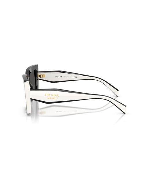 Prada Black Pr D01S 20G08Z Sunglasses Acetate Squared Normal