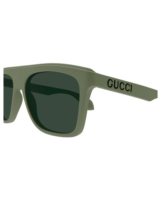 Gucci Green Gg1570S 007 Sunglasses Injected Squared for men