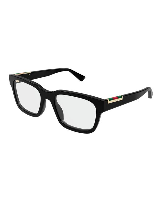 Gucci Black Gg1961O 001 Optical Frames Acetate Transparent Squared for men