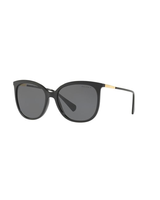 Ralph Lauren Black Ra5248 500181 Sunglasses Injected Butterfly Polarized
