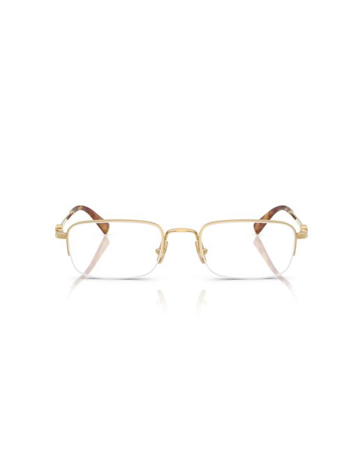 Miu Miu Black Mu 52Wv 5Ak1O1 Optical Frames Metal Transparent Squared Normal