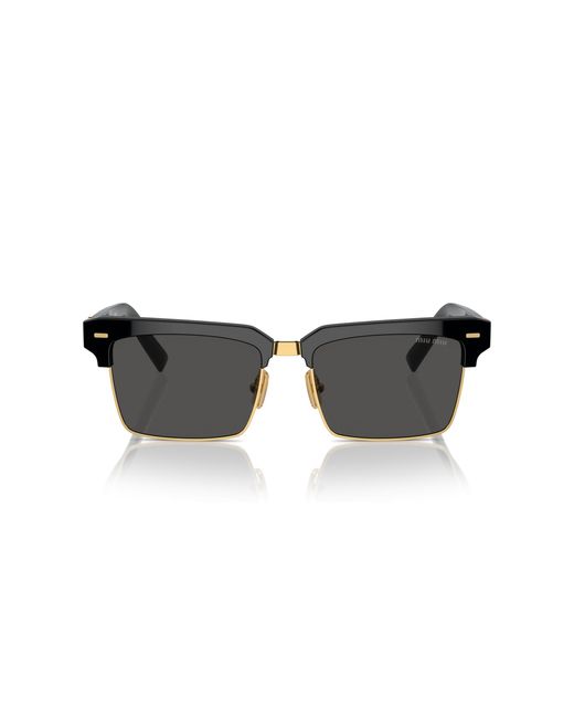 Miu Miu Black Mu 10Zs 1Ab5S0 Sunglasses Acetate Squared Normal