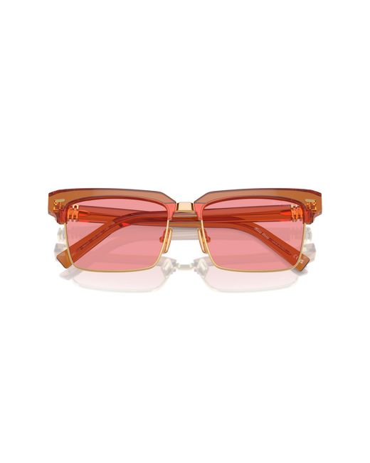 Miu Miu Black Mu 10Zs 15T1D0 Sunglasses Acetate Squared Normal