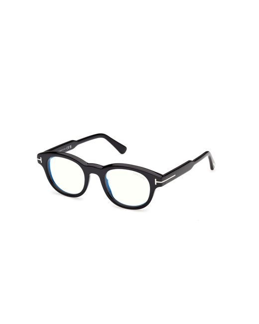 Tom Ford Black Ft6121-B 052 Optical Frames Acetate Round Normal for men
