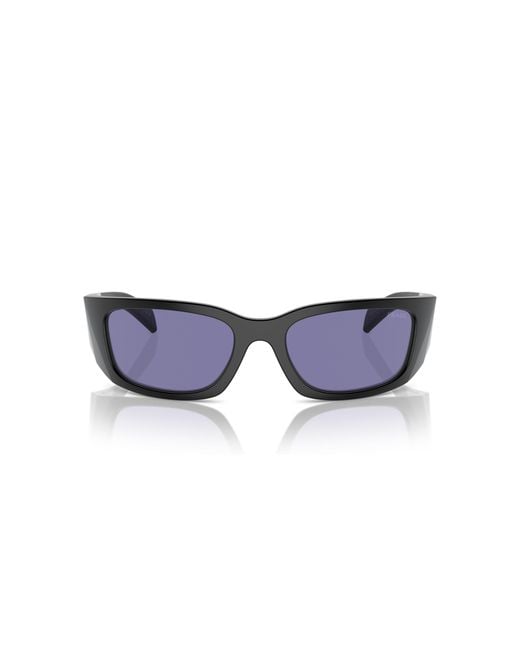 Prada Black Pr A19S 1Bo40G Sunglasses Acetate Butterfly Normal for men