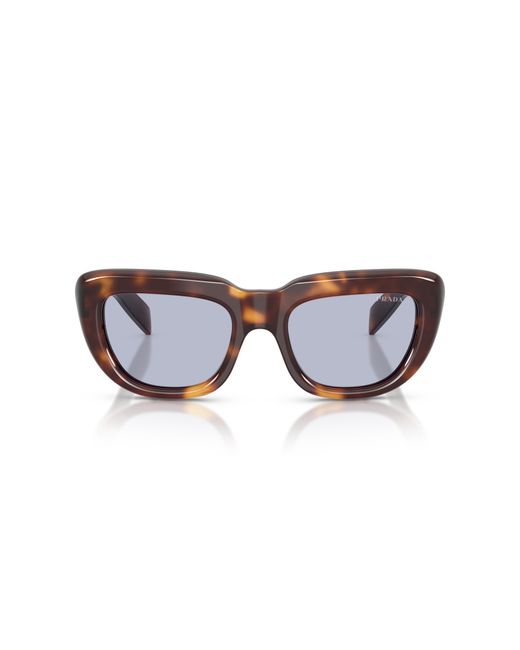 Prada Black Pr D07S 15W30X Sunglasses Acetate Squared Normal