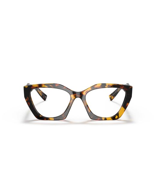 Prada Black Pr 09Yv Vau1O1 Optical Frames Acetate Geometric Normal