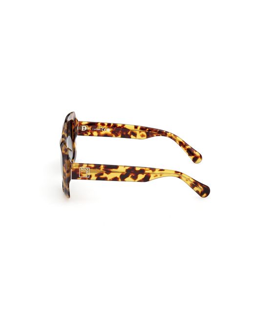 MAX&Co. Black Mo0153 53P Sunglasses Acetate Squared Normal