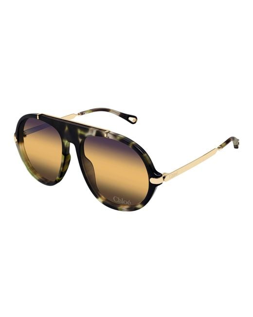 Chloé Black Ch0357S 003 Sunglasses Acetate Round Nuanced