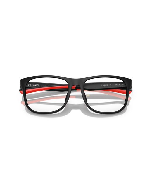 FERRARI SCUDERIA Black Fz8014D 504 Optical Frames Injected Squared Normal
