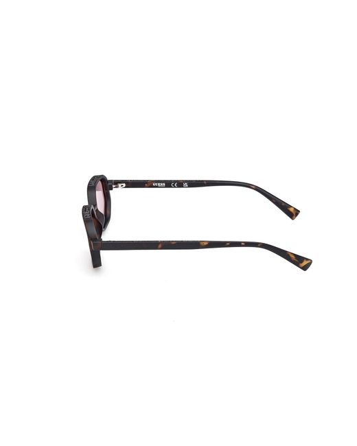 Guess Black Gu00233 52Y Sunglasses Injected Geometric Normal