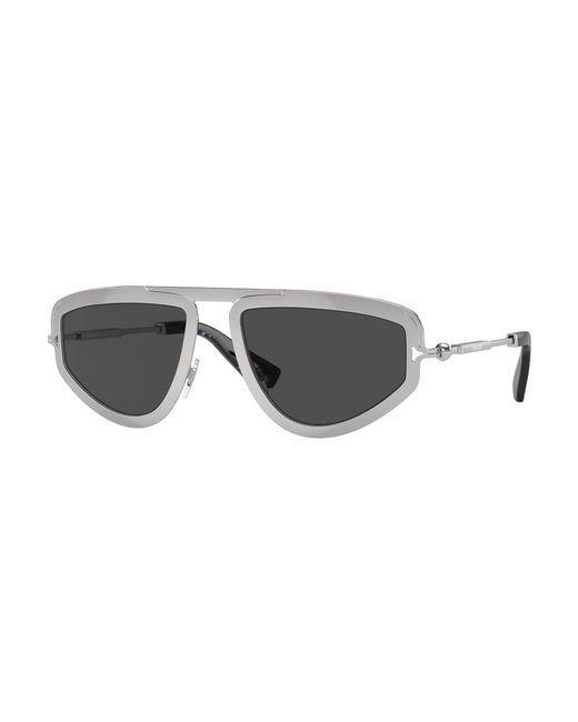 Burberry Black Be3150 100587 Sunglasses Metal Geometric Normal for men