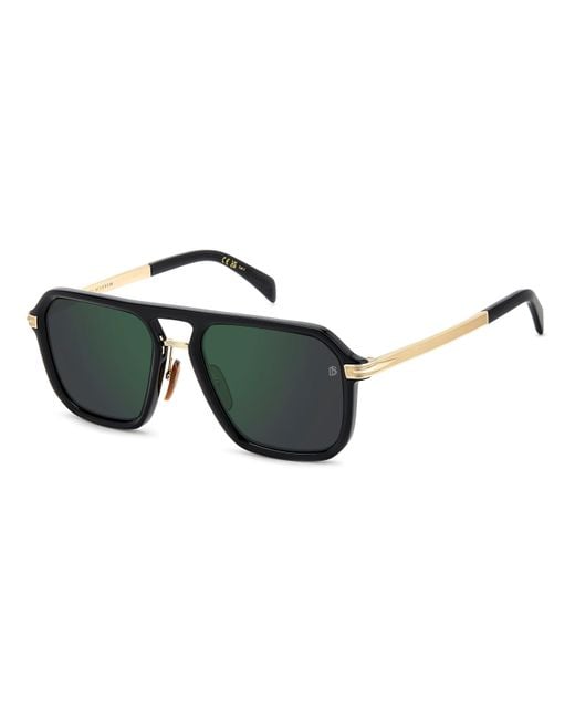 David Beckham Black Db 7136/S 2M2/Mt Sunglasses Acetate Squared Normal Mirror for men