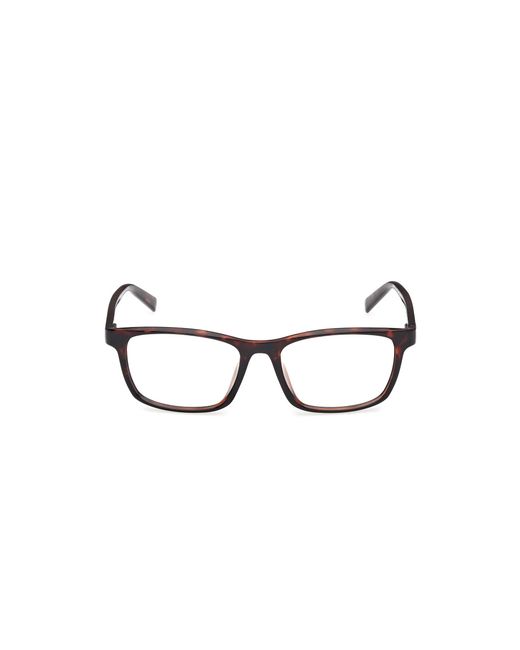 Timberland Black Tb50077-H 092 Optical Frames Injected Squared Normal for men