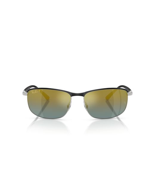 Ray-Ban Black Rb3671 Polarized+ Lenses Sunglasses Frame Gold Lenses Polarized