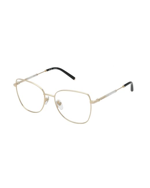 Nina Ricci Black Vnr365 300 Optical Frames Metal Squared