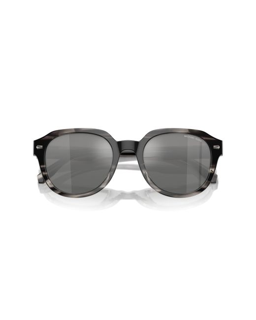 Michael Kors Black Mk2216U Eger 396688 Sunglasses Acetate Round Normal Mirror for men