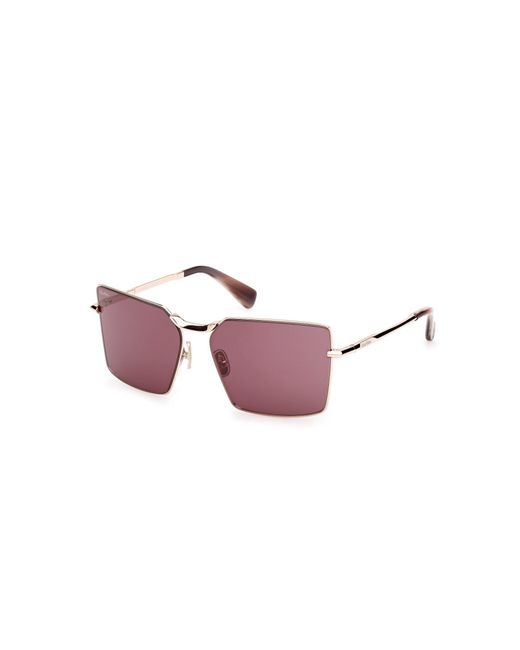 Max Mara Black Mm0135 Miller-3 28Y Sunglasses Metal Squared Normal