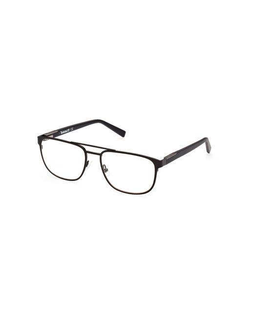 Timberland Black Tb1760 002 Optical Frames Metal Squared Normal for men