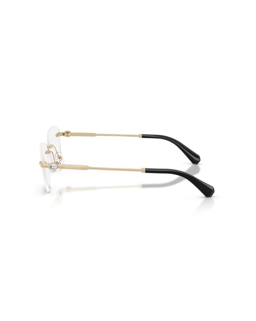 Swarovski Black Sk1035D 4013 Optical Frames Metal Round Normal
